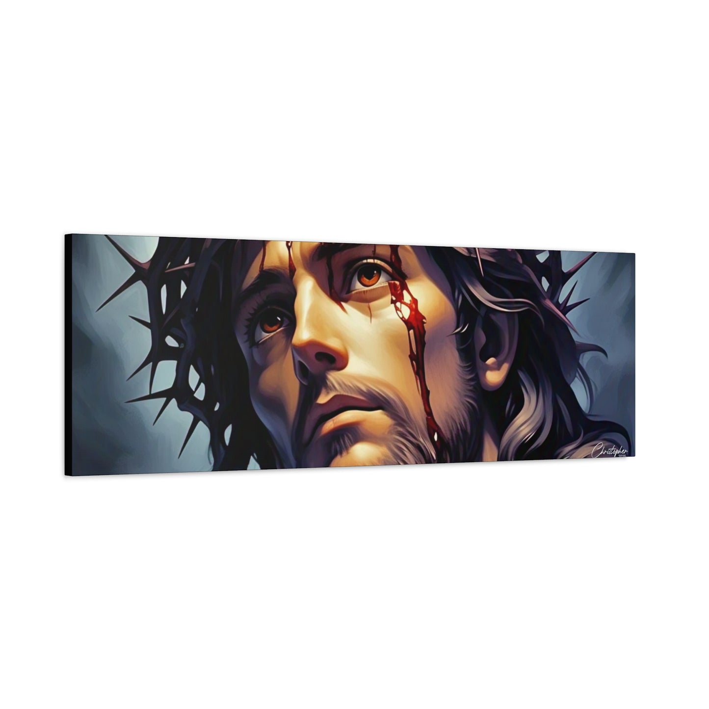 Religious Art Print Canvas, Inspirational Wall Decor, Christian Home Decor, Jesus Art, Gift for Faith-Based Celebrations