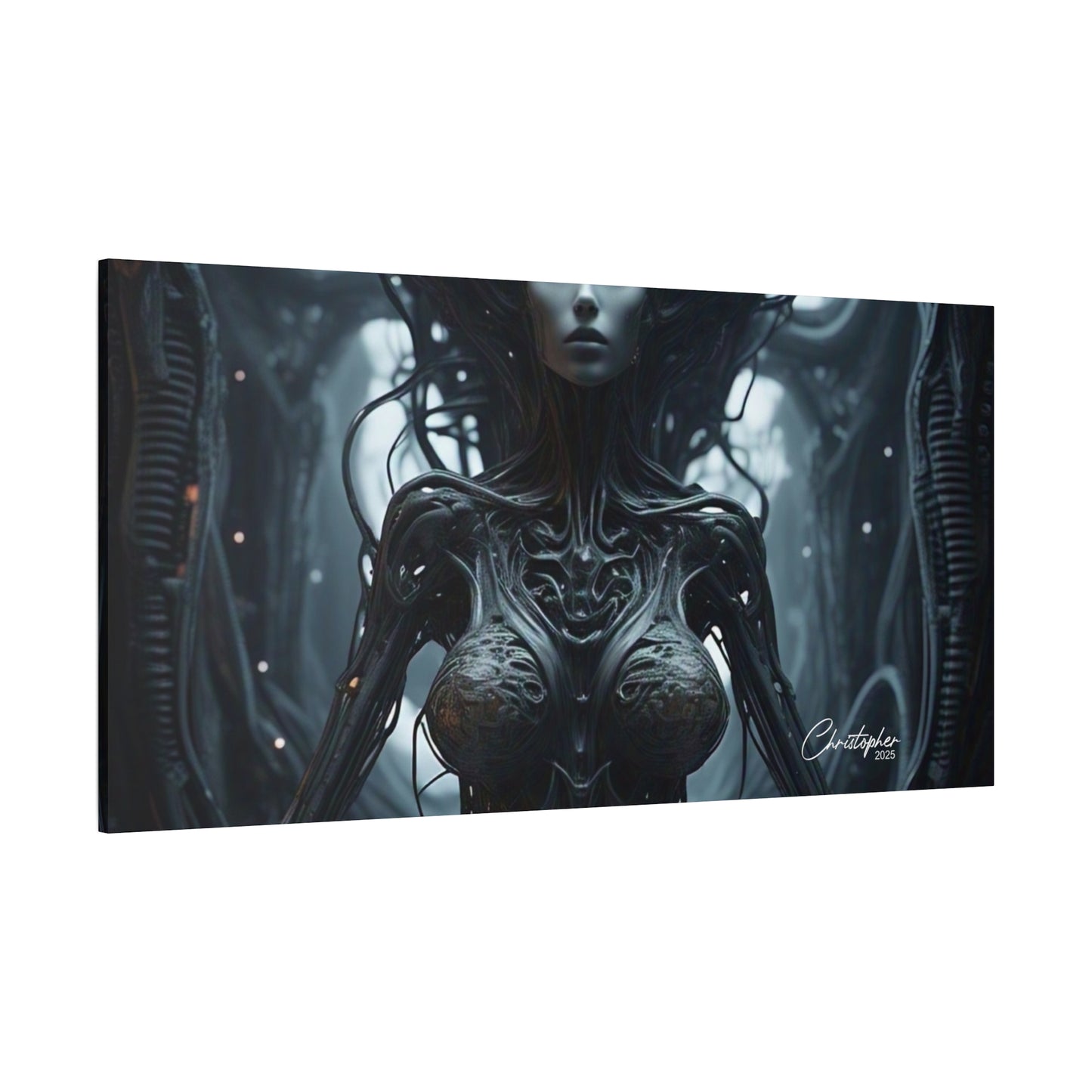 Futuristic Matte Canvas Wall Art – 1.25" Stretched