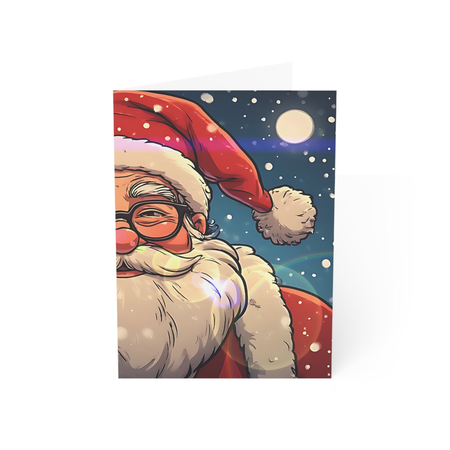 Festive Santa (Christmas Selfies) Greeting Cards  made in Christmas Valley- 1, 10, 30, or 50 Pack