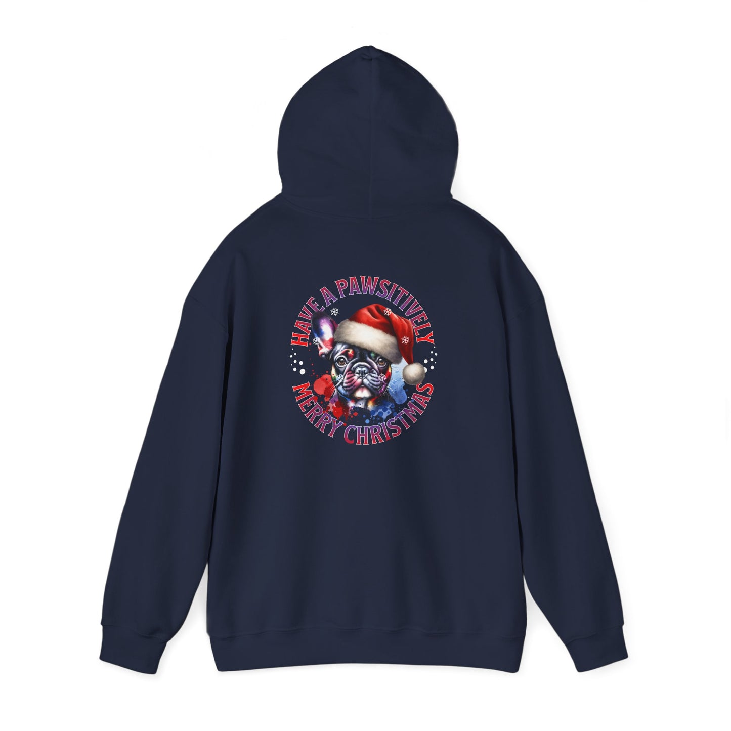 Christmas Pack Boston Terrier Hoodie — 'Have A Pawsitively Merry Christmas' Festive Dog Sweatshirt