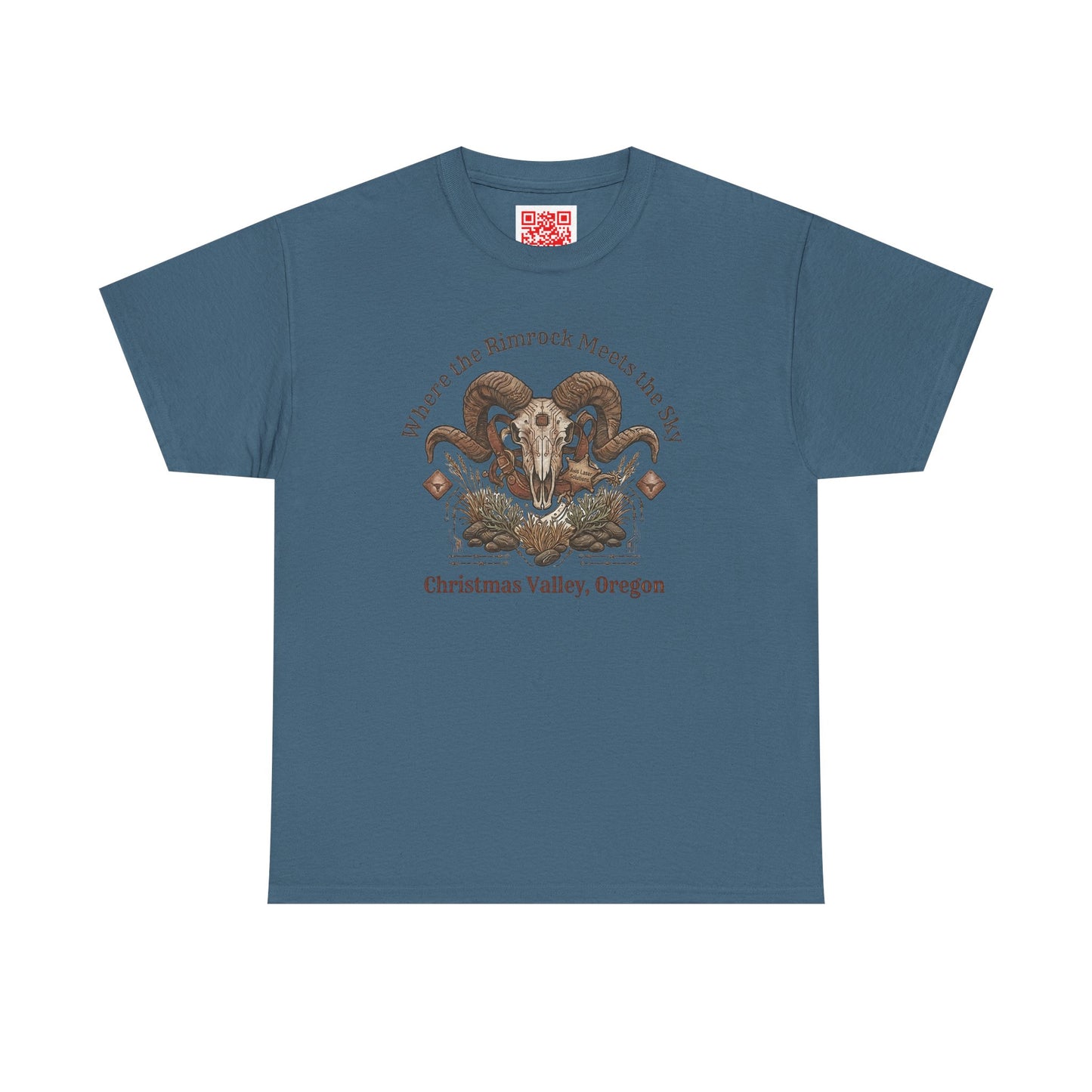 Ram Skull Graphic Tee — Christmas Valley, Oregon Vintage Desert Vibe