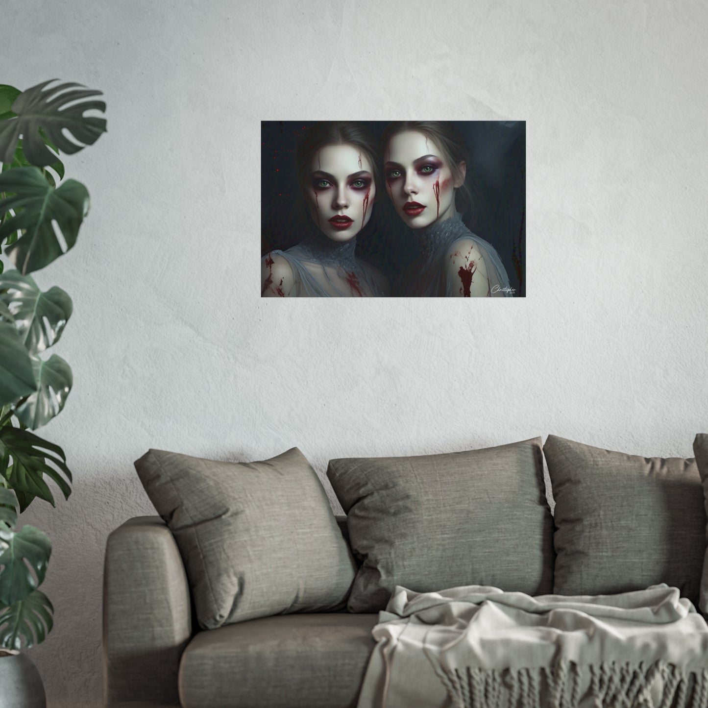 Eerie Fine Art Poster, Dark Fantasy Wall Art, Gothic Decor, Spooky Home Aesthetic, Halloween Wall Art