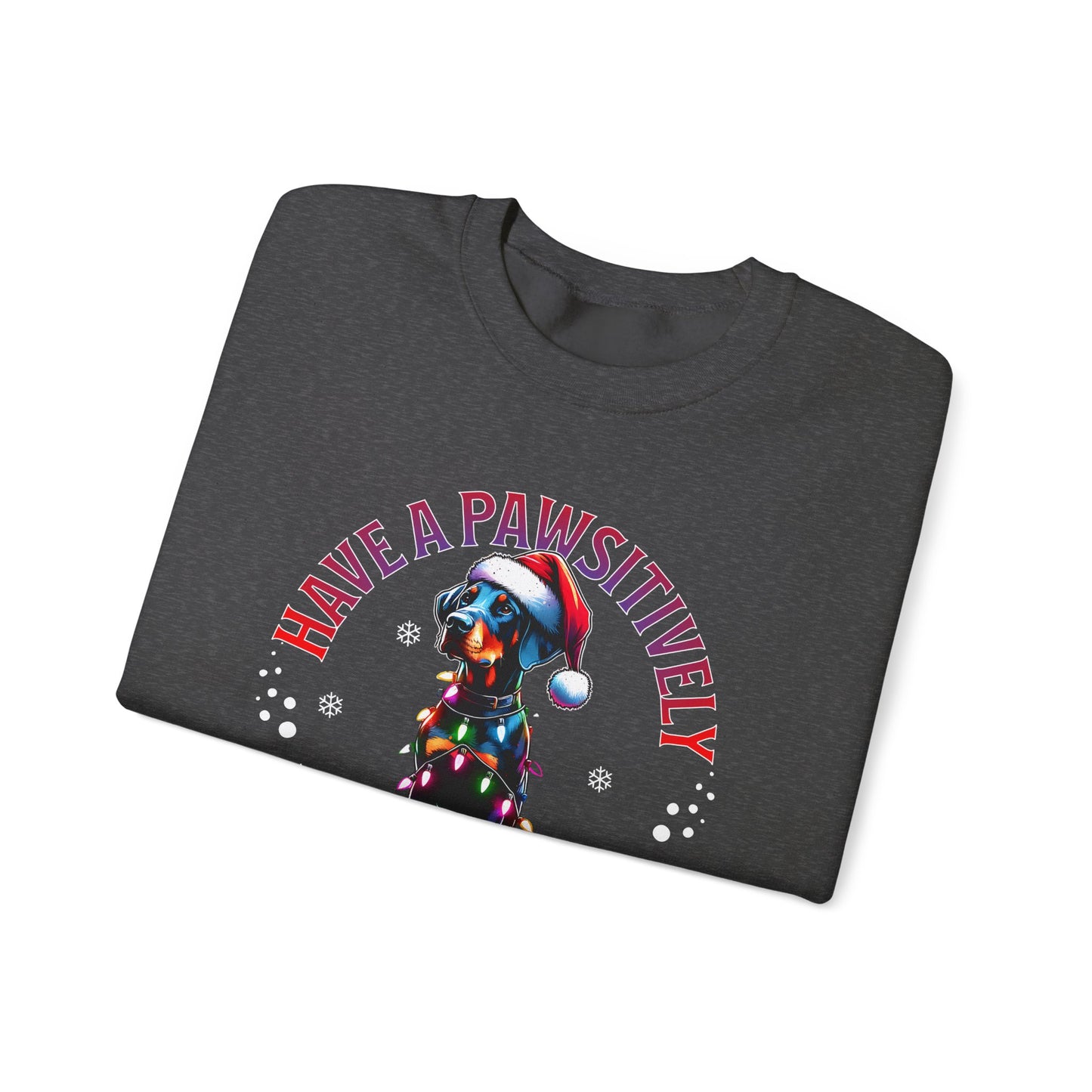 Christmas Dog Sweatshirt – "Have a Pawsitively Merry Christmas" Holiday Crewneck