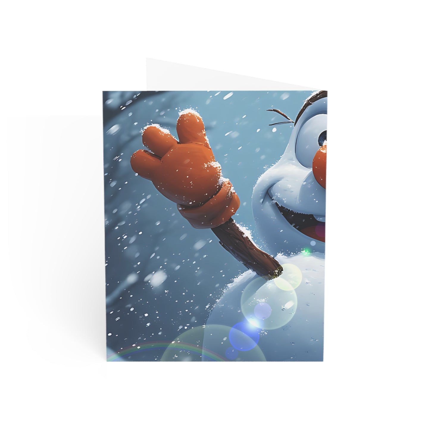 Snowman (Christmas Selfies) Holiday Greeting Cards - Cheerful Pack (1, 10, 30, 50 pcs)