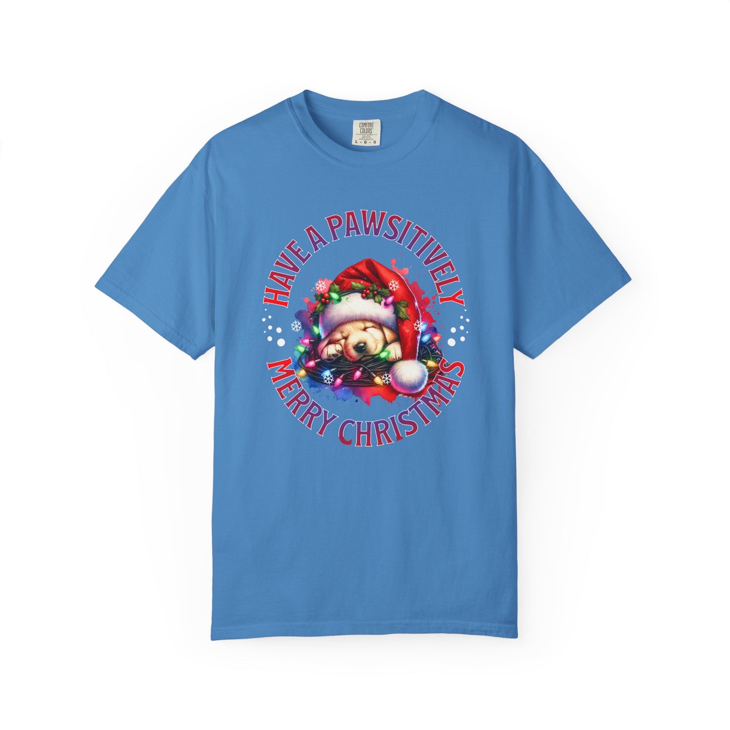 Christmas Puppy T-Shirt — "Have a Pawsitively Merry Christmas" Holiday Tee