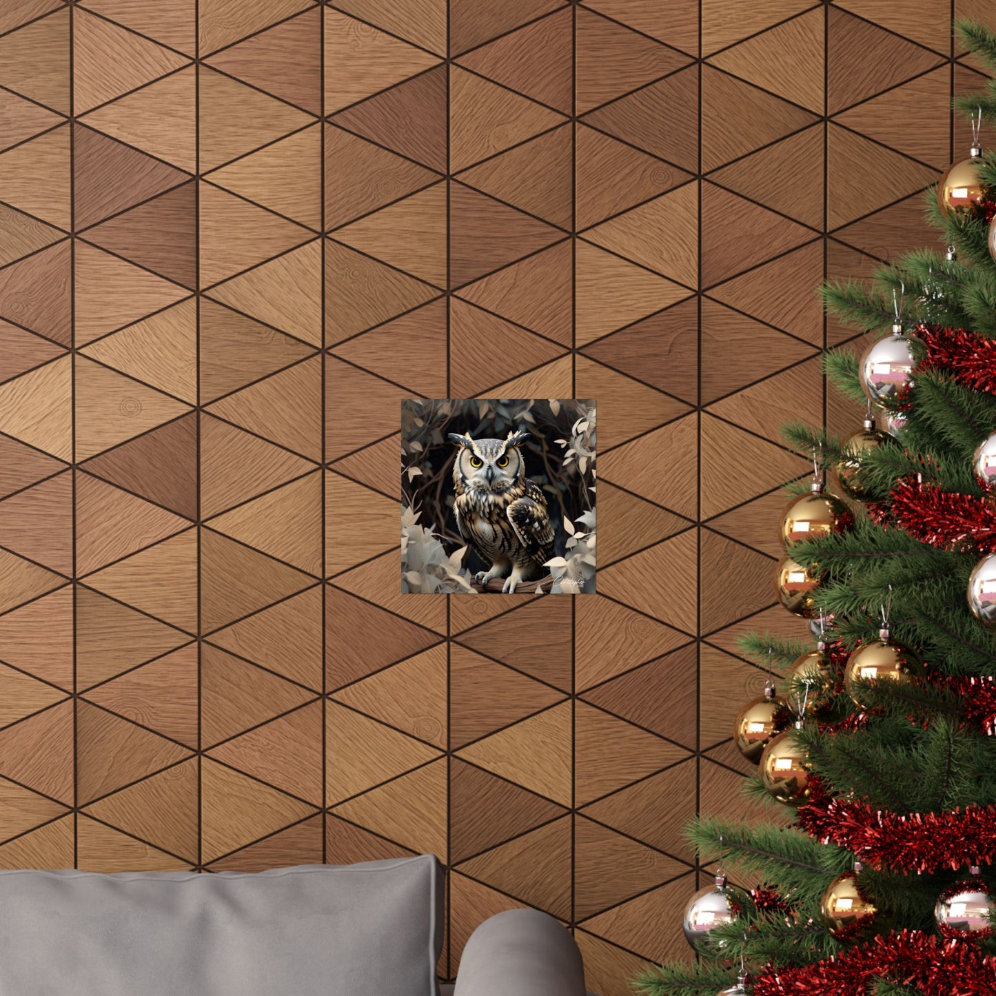 Majestic Owl Matte Vertical Poster - Nature Wall Art for Home Decor