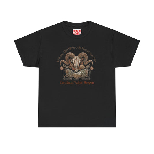 Ram Skull Graphic Tee — Christmas Valley, Oregon Vintage Desert Vibe