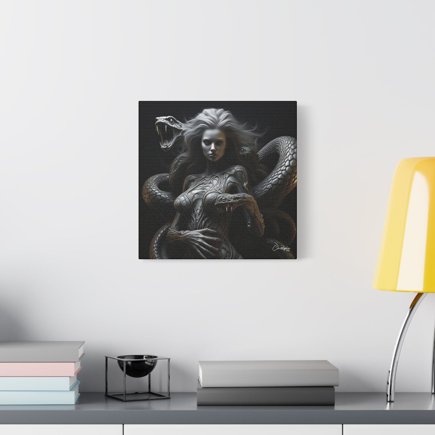 Serpent Goddess Matte Canvas Wall Art