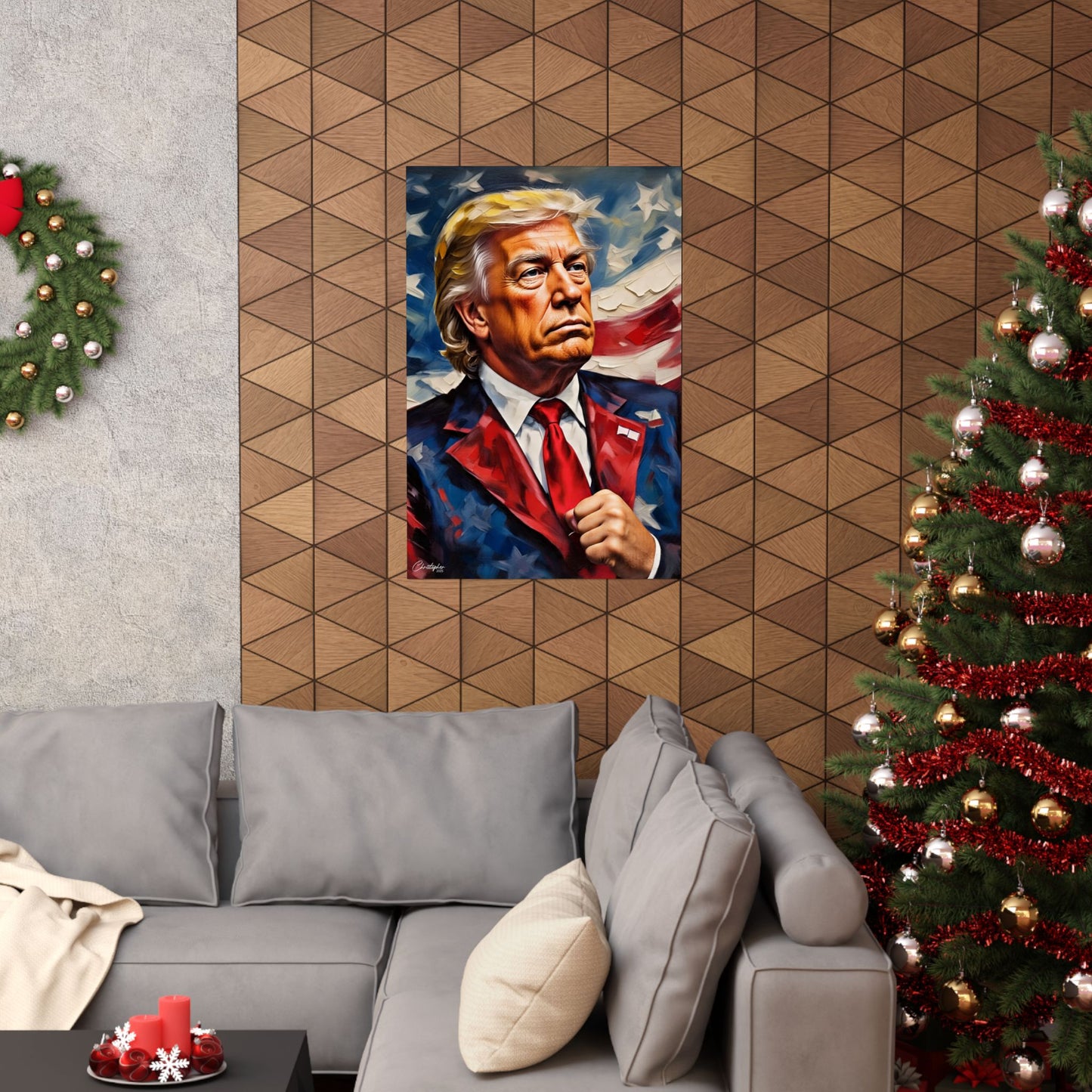 Patriotic Matte Vertical Poster | Political Wall Art, Home Décor, Trump Artwork, Gift for Supporters, Unique Collectible