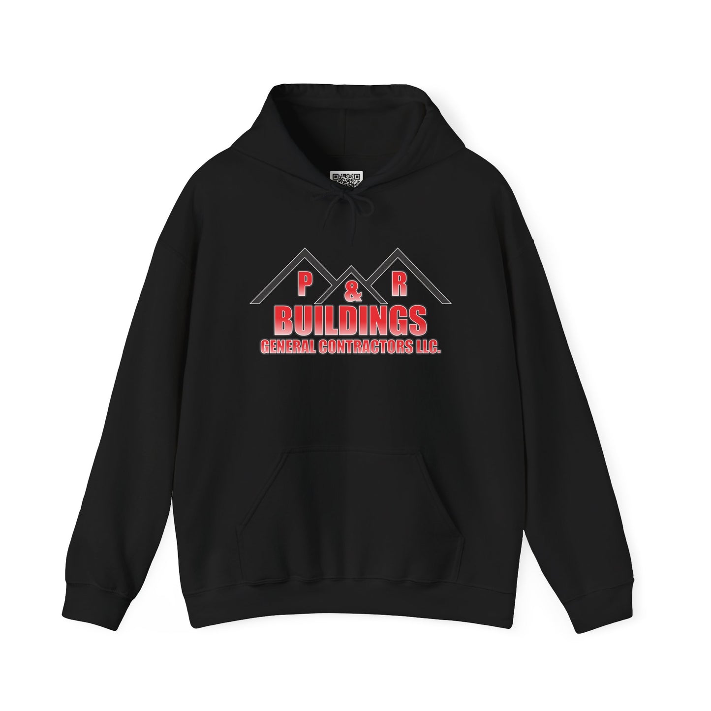 P&R Buildings Logo Hoodie — Custom Contractor License & Phone Number