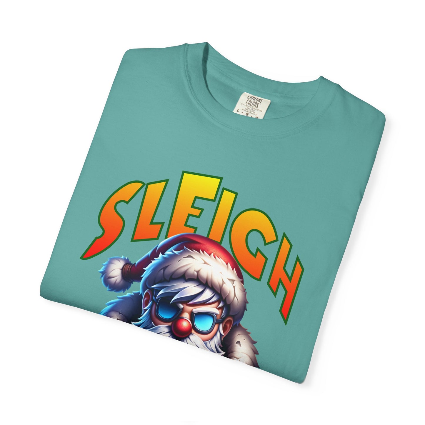 Sleigh Mode T-Shirt — Cool Santa Graphic Holiday Tee