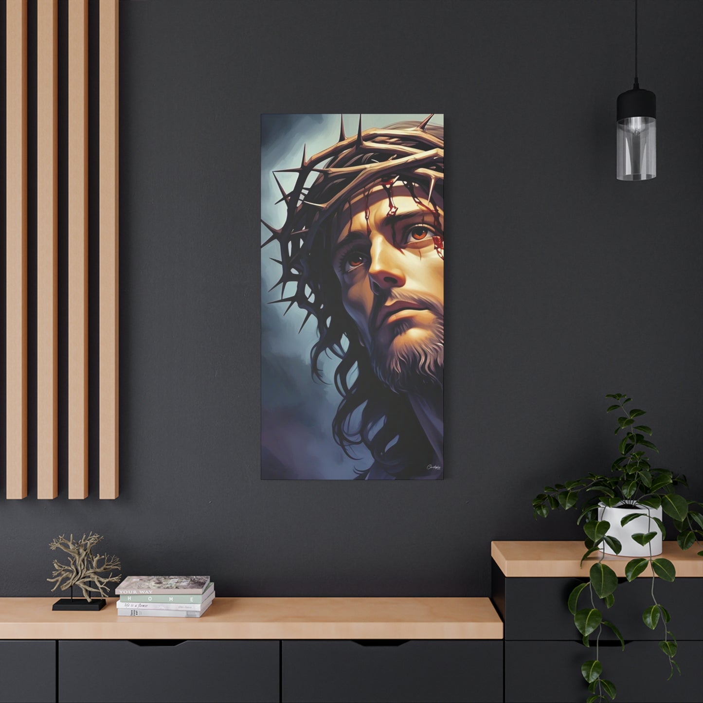 Religious Art Print Canvas, Inspirational Wall Decor, Christian Home Decor, Jesus Art, Gift for Faith-Based Celebrations