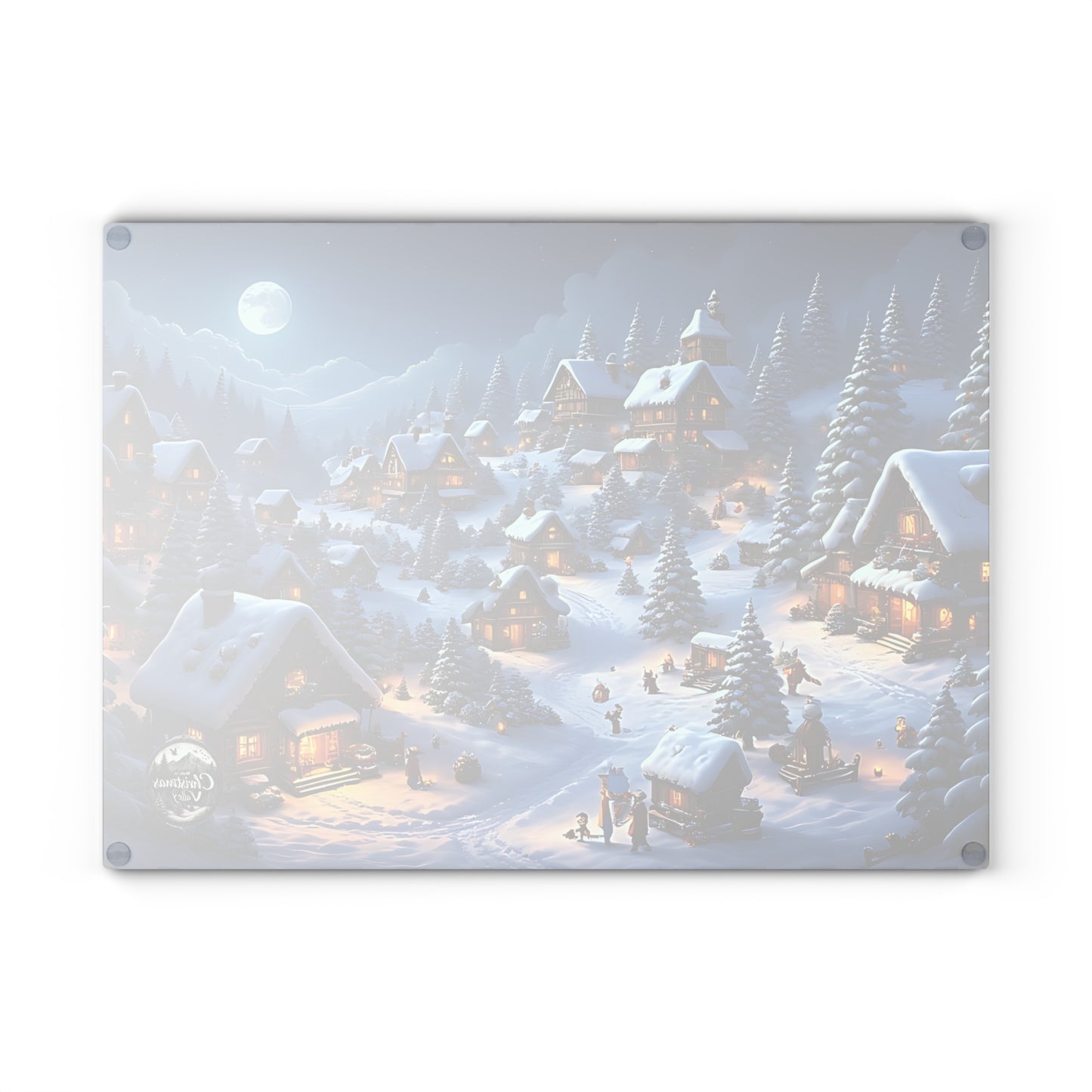 Cozy Winter Scene Glass Cutting Board, Holiday Kitchen Decor, Unique Gift for Christmas, Winter Home Decor, Cooking Accessory, Festive [...]