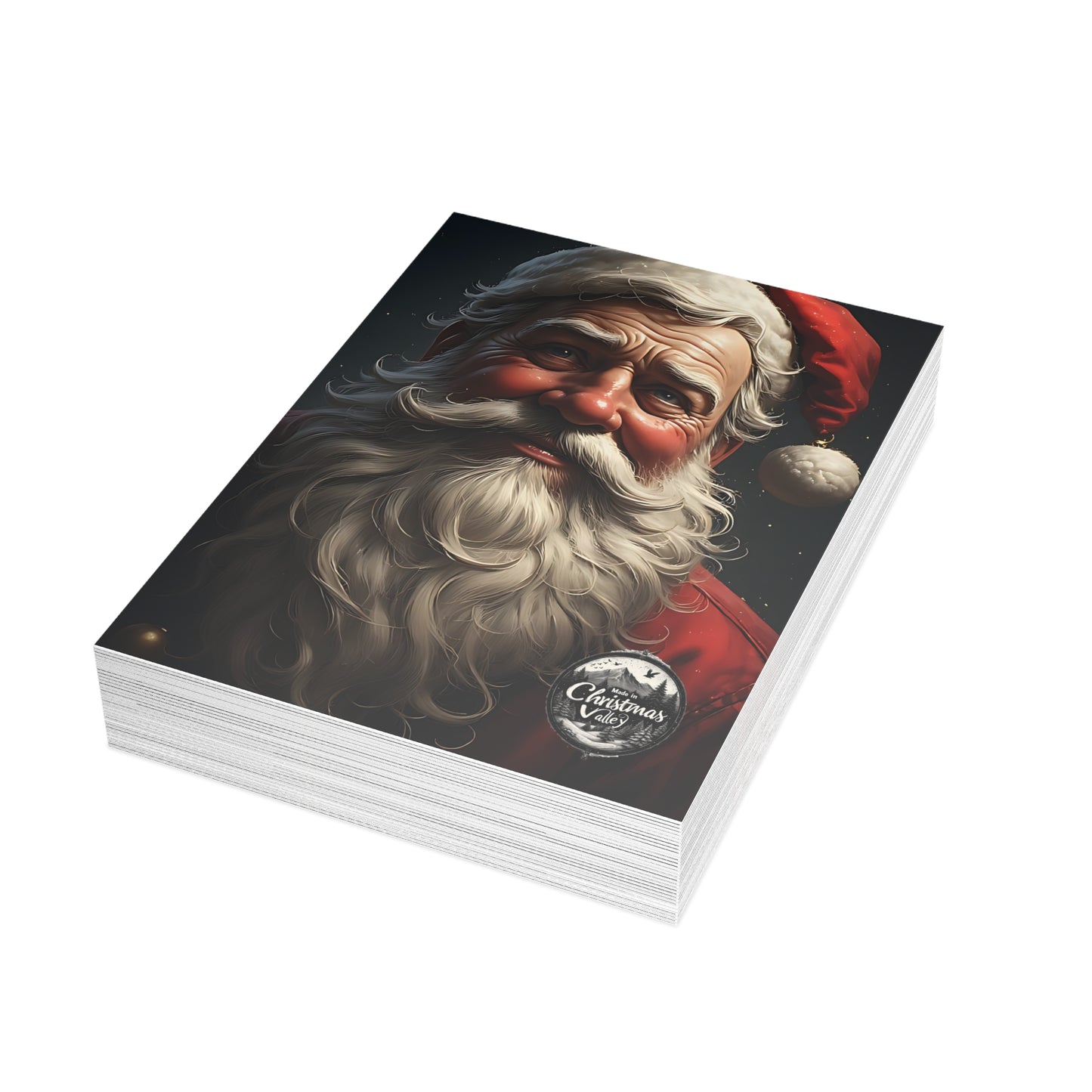 Festive Postcard Bundles - Holiday Greetings Cards, Christmas Cards, Santa Design, Envelopes Included, Joyful Messages