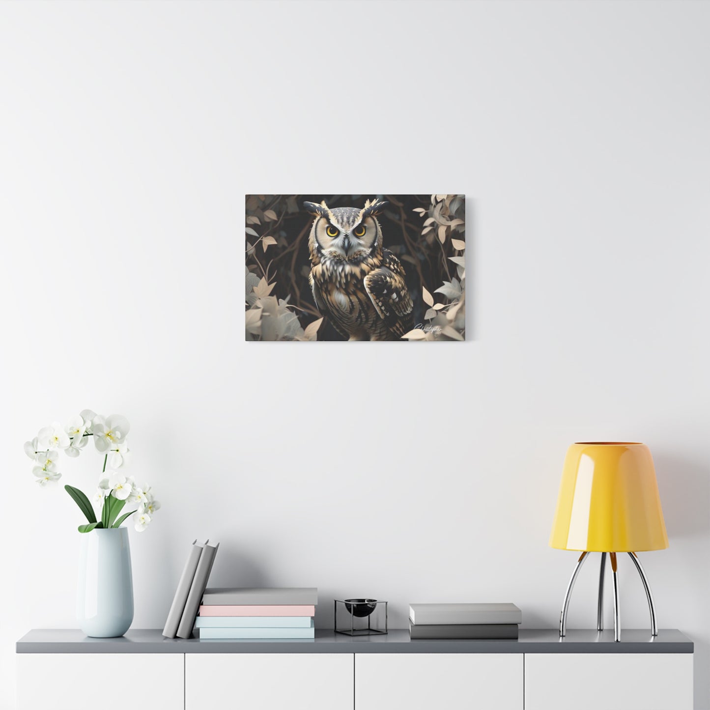 Realistic Owl Canvas Art - Nature Wall Decor for Home & Office