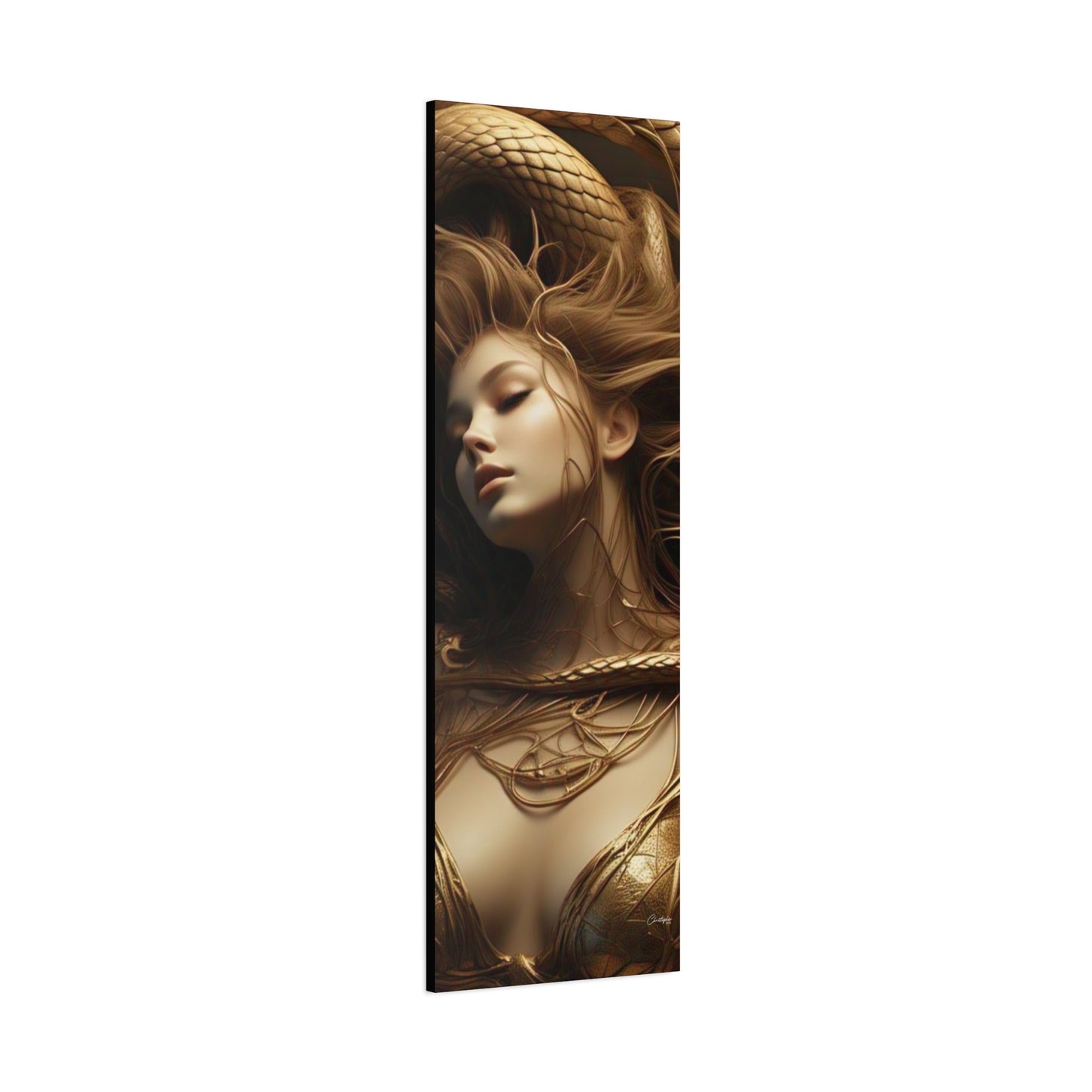 Goddess of Serpents Canvas Art - Stretched Matte Wall Decor