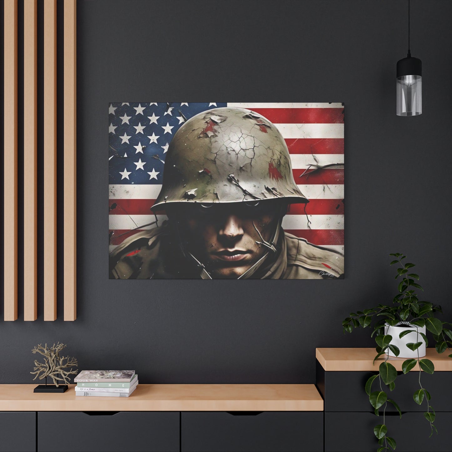 Military-Themed Canvas Art, Military Canvas Print, Wall Art for Veterans, Patriotic Home Decor, Gift for Army, Military Artwork, [...]