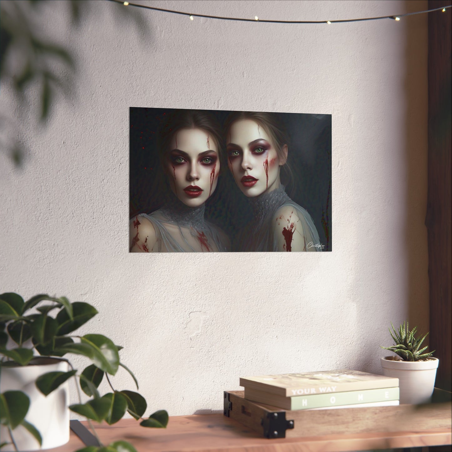 Eerie Fine Art Poster, Dark Fantasy Wall Art, Gothic Decor, Spooky Home Aesthetic, Halloween Wall Art