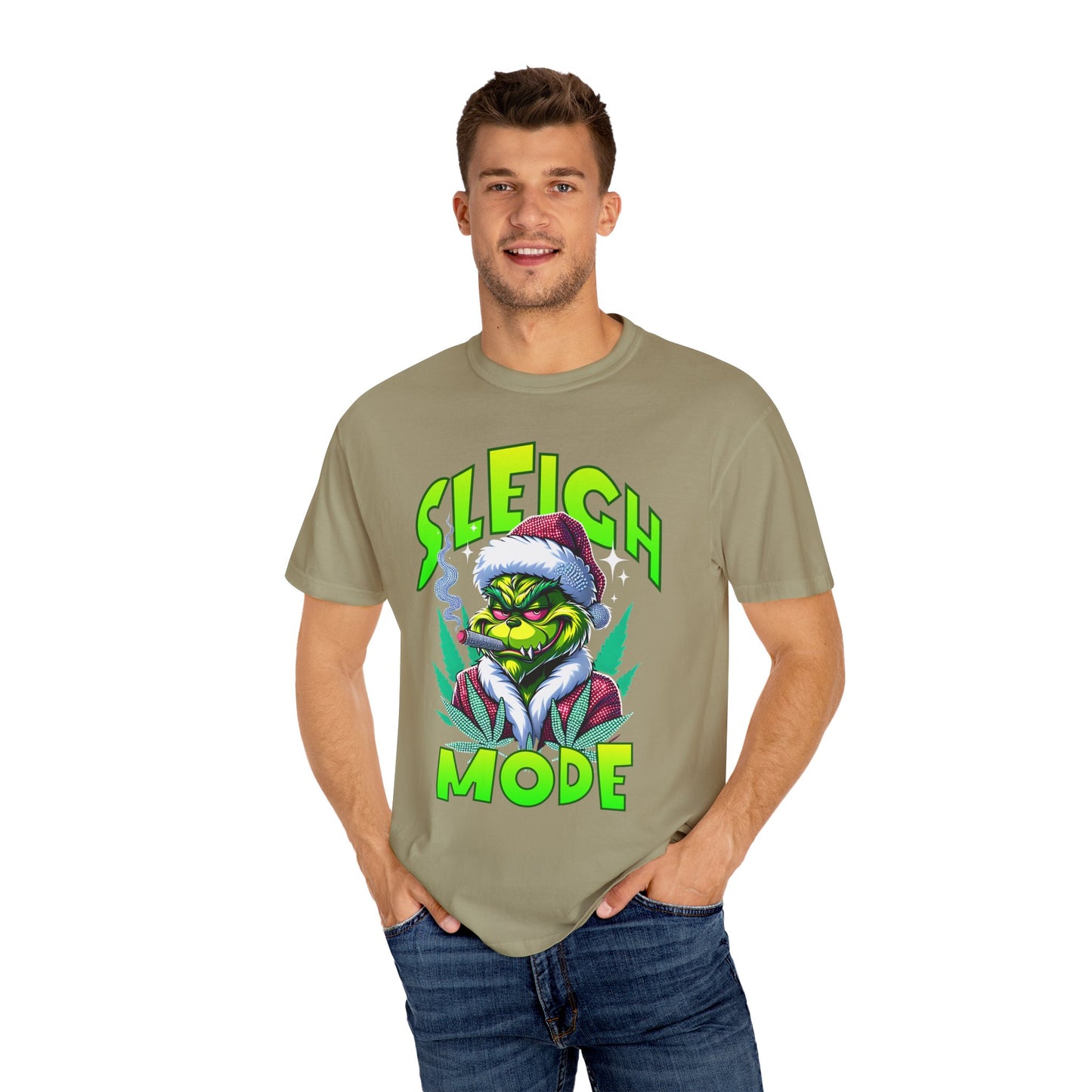 Sleigh Mode T-Shirt — Grinch Holiday Graphic Tee