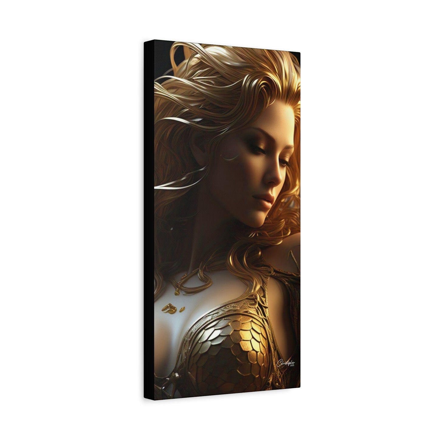 Fantasy Art Canvas Print - Serpent Goddess Home Decor