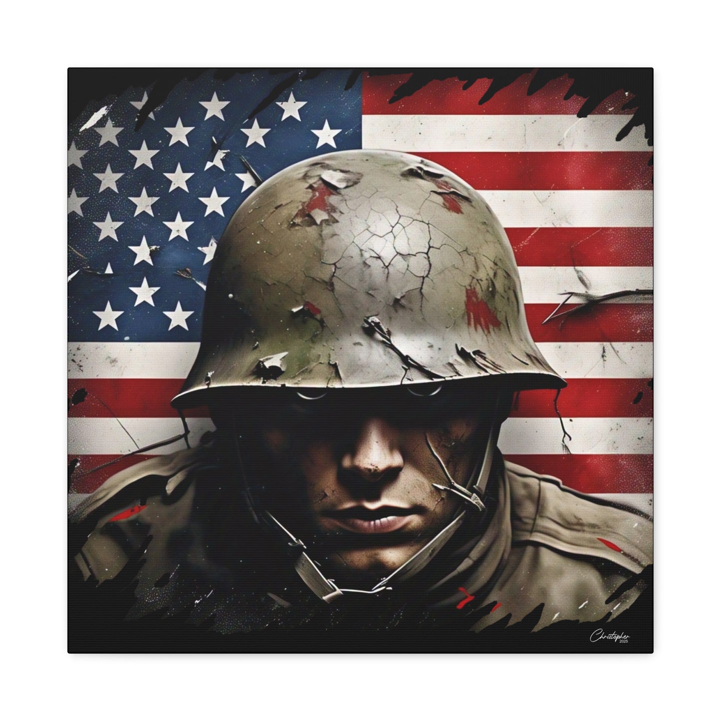 Military-Themed Canvas Art, Military Canvas Print, Wall Art for Veterans, Patriotic Home Decor, Gift for Army, Military Artwork, [...]