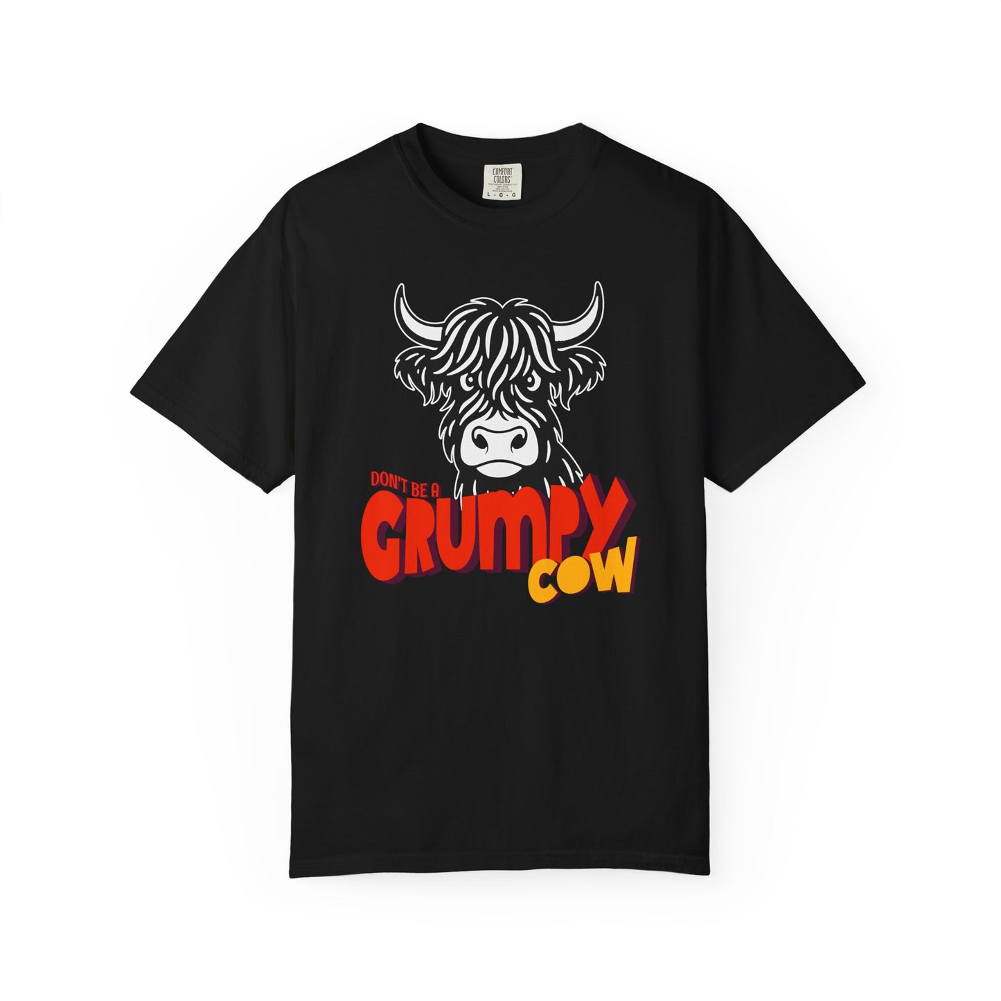Grumpy Cow T-Shirt — Funny Highland Cow Graphic Tee