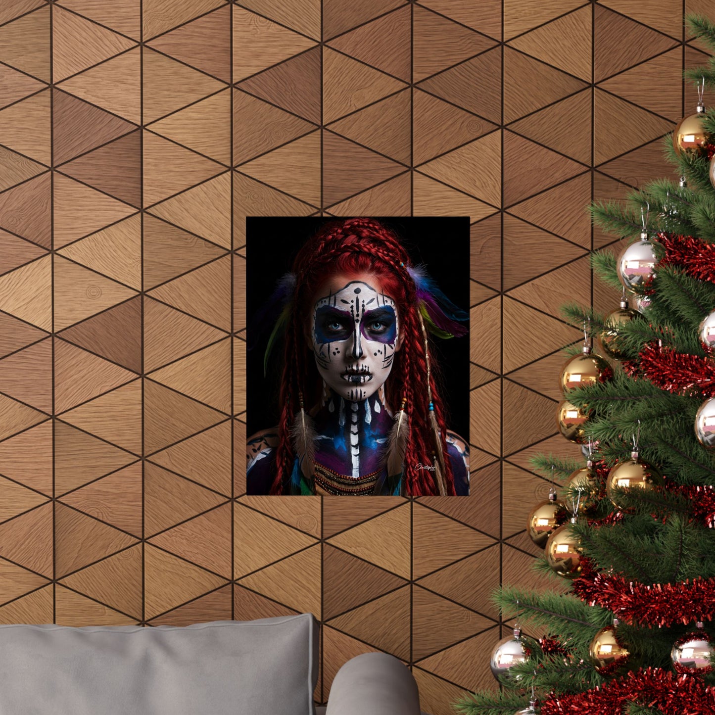 Bohemian Wall Art Print, Tribal Vertical Poster