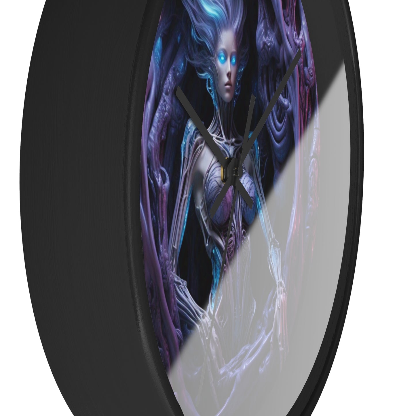 Mystical Fantasy Wall Clock, Unique Home Decor, Gothic Timepiece for Dreamers, Gift for Nerds, Spooky Occasions