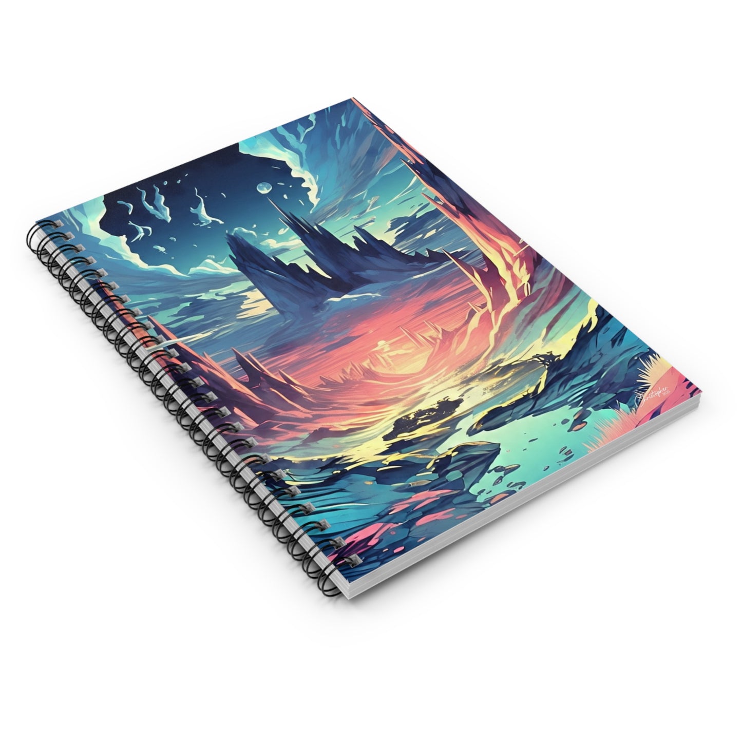Dreamy Landscape Spiral Notebook - Perfect for Journaling, Note-taking, or Gift, Fantasy Art, Office, School Supplies, Travel Journal