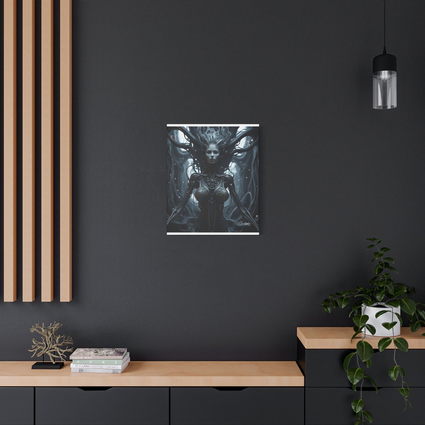 Futuristic Matte Canvas Wall Art – 1.25" Stretched