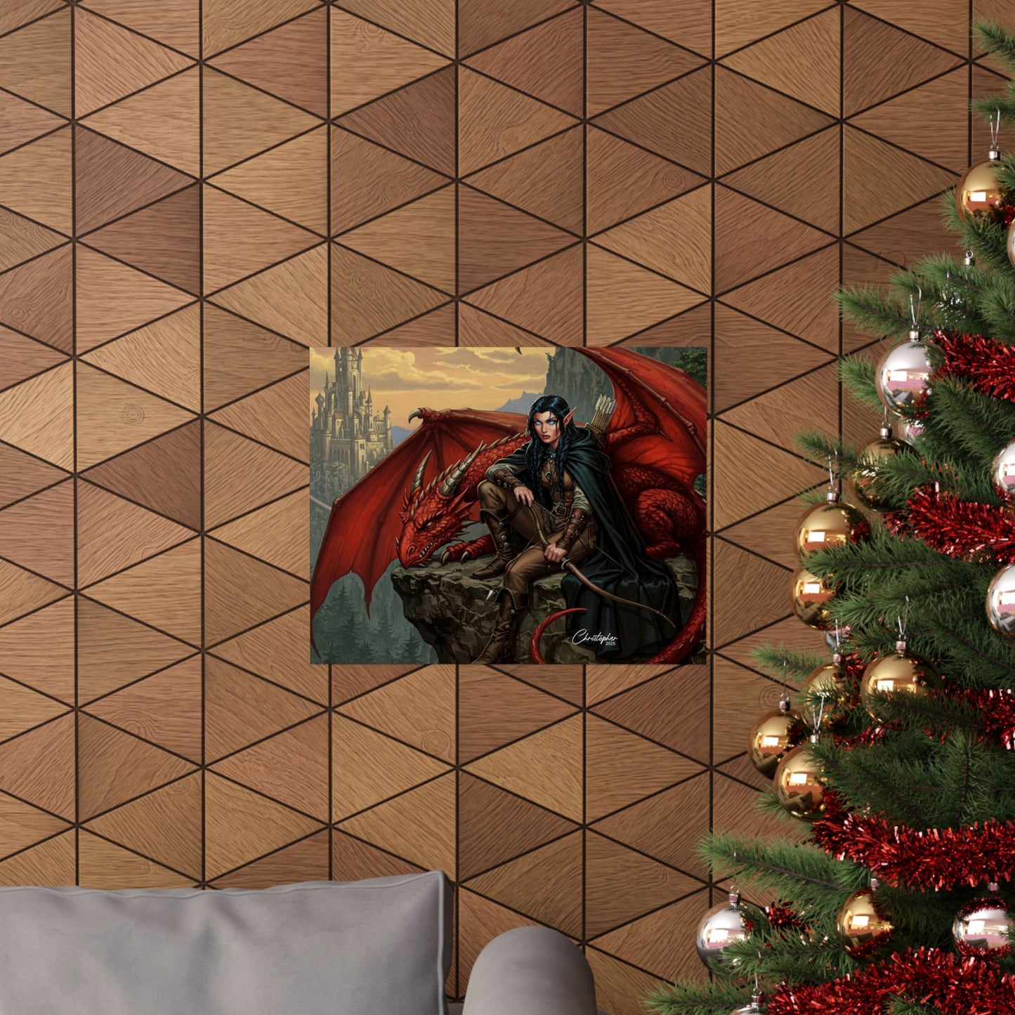 Fantasy Art Print, Wall Decor, Dragon Poster, Matte Finished Art, Gift for Fantasy Lovers, Home Decor, Fantasy Wall Art