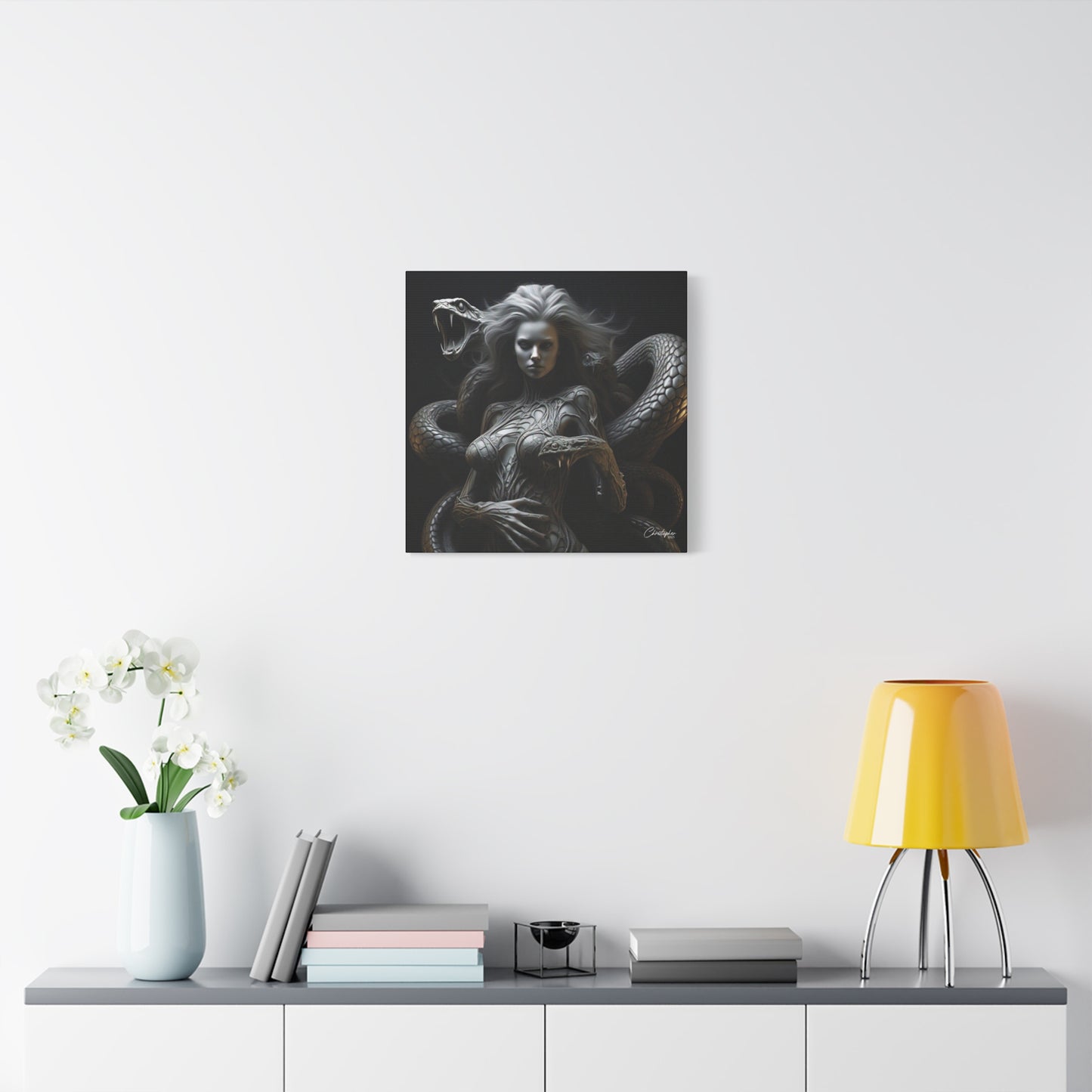 Serpent Goddess Matte Canvas Wall Art