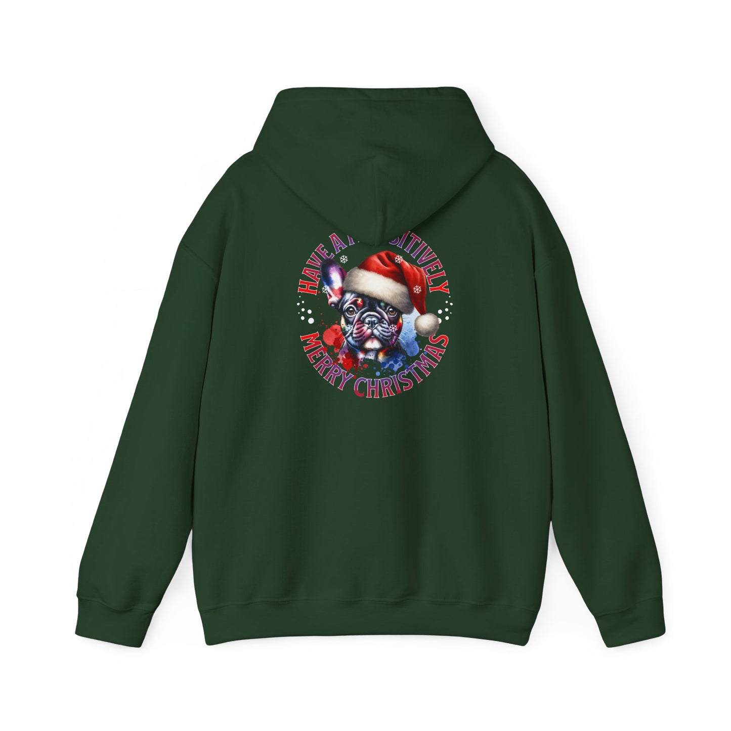 Christmas Pack Boston Terrier Hoodie — 'Have A Pawsitively Merry Christmas' Festive Dog Sweatshirt