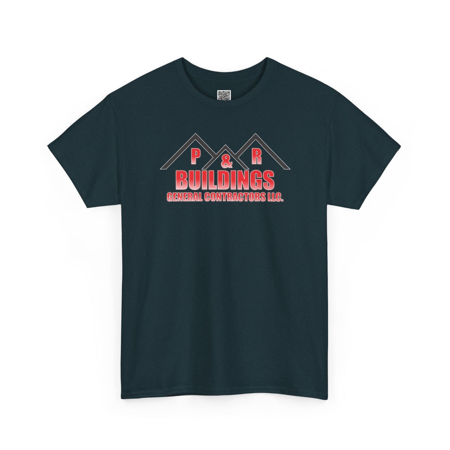P&R BUILDINGS Logo Tee — Built Kings Contractor T‑Shirt (Phone & License Info on Back)