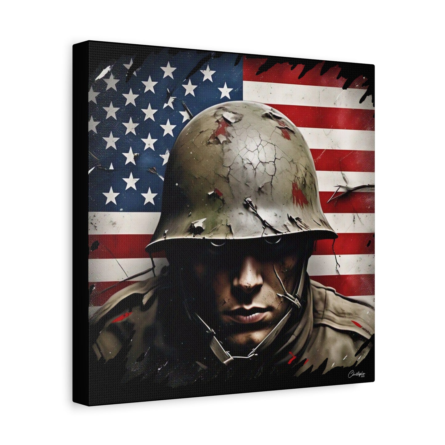 Military-Themed Canvas Art, Military Canvas Print, Wall Art for Veterans, Patriotic Home Decor, Gift for Army, Military Artwork, [...]