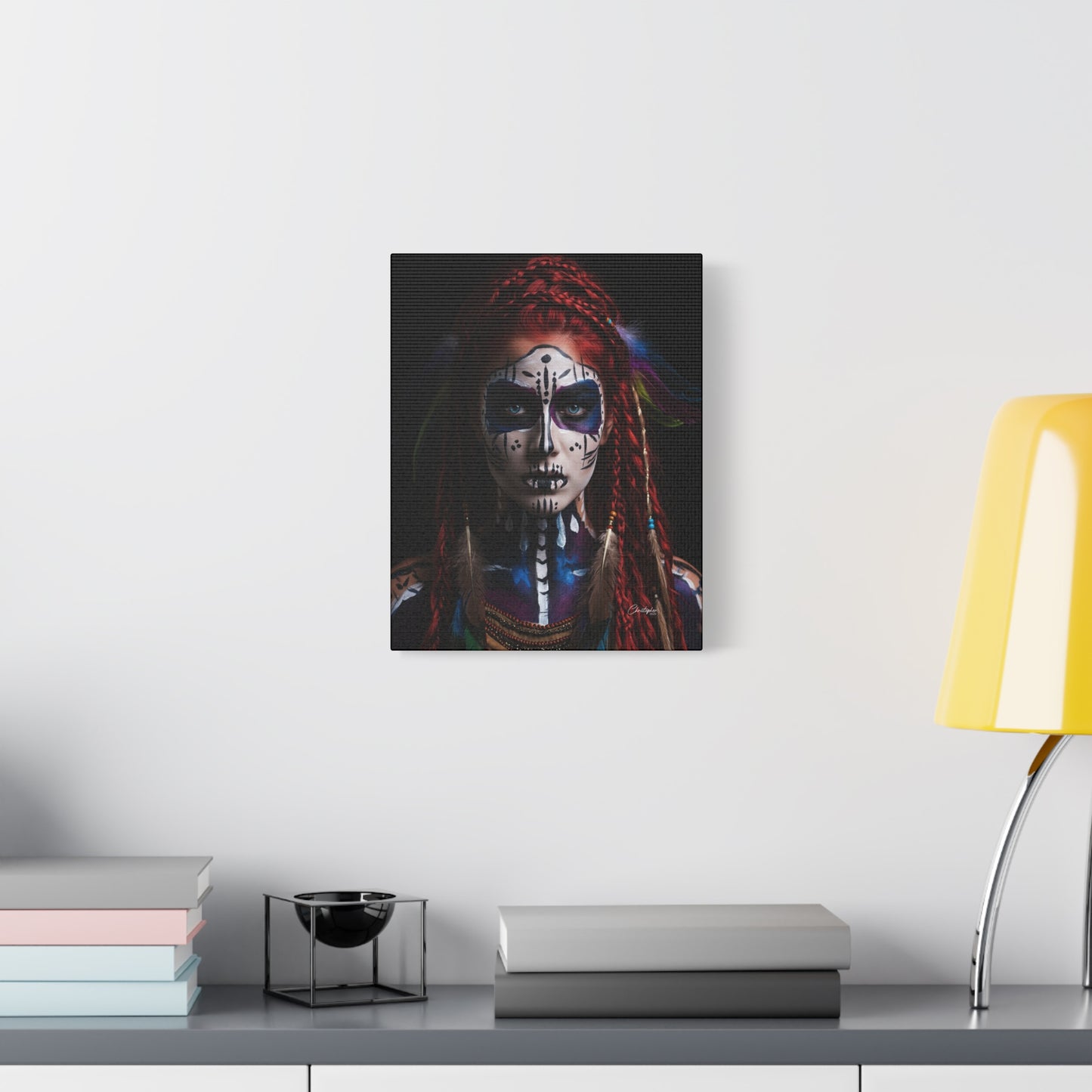 Colorful Tribal Art Canvas Print - Bohemian Home Decor