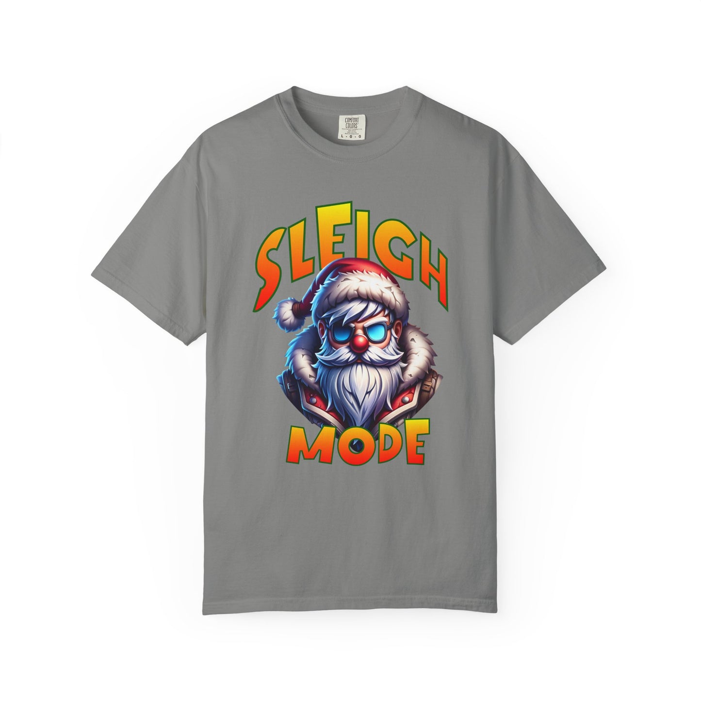 Sleigh Mode T-Shirt — Cool Santa Graphic Holiday Tee