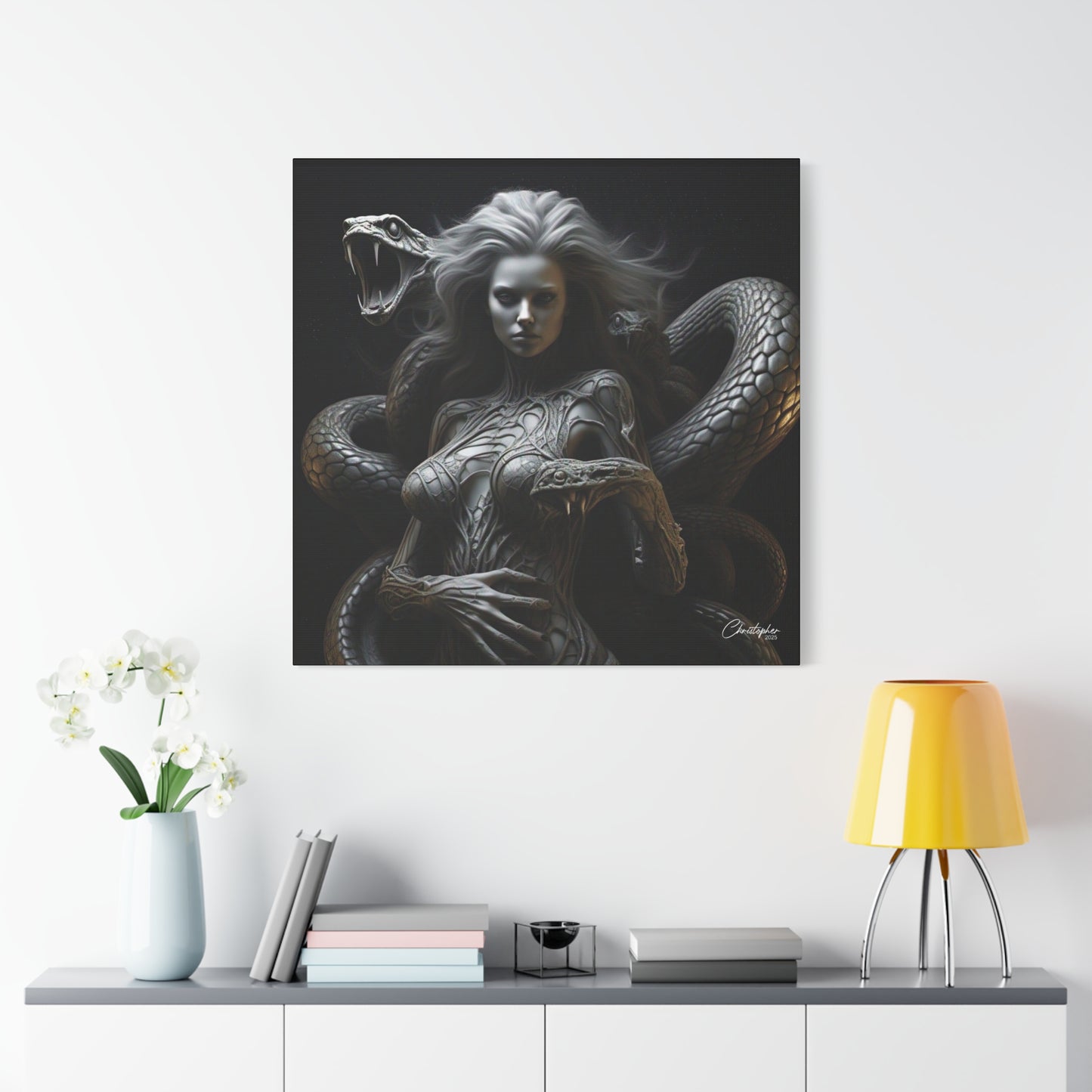 Serpent Goddess Matte Canvas Wall Art