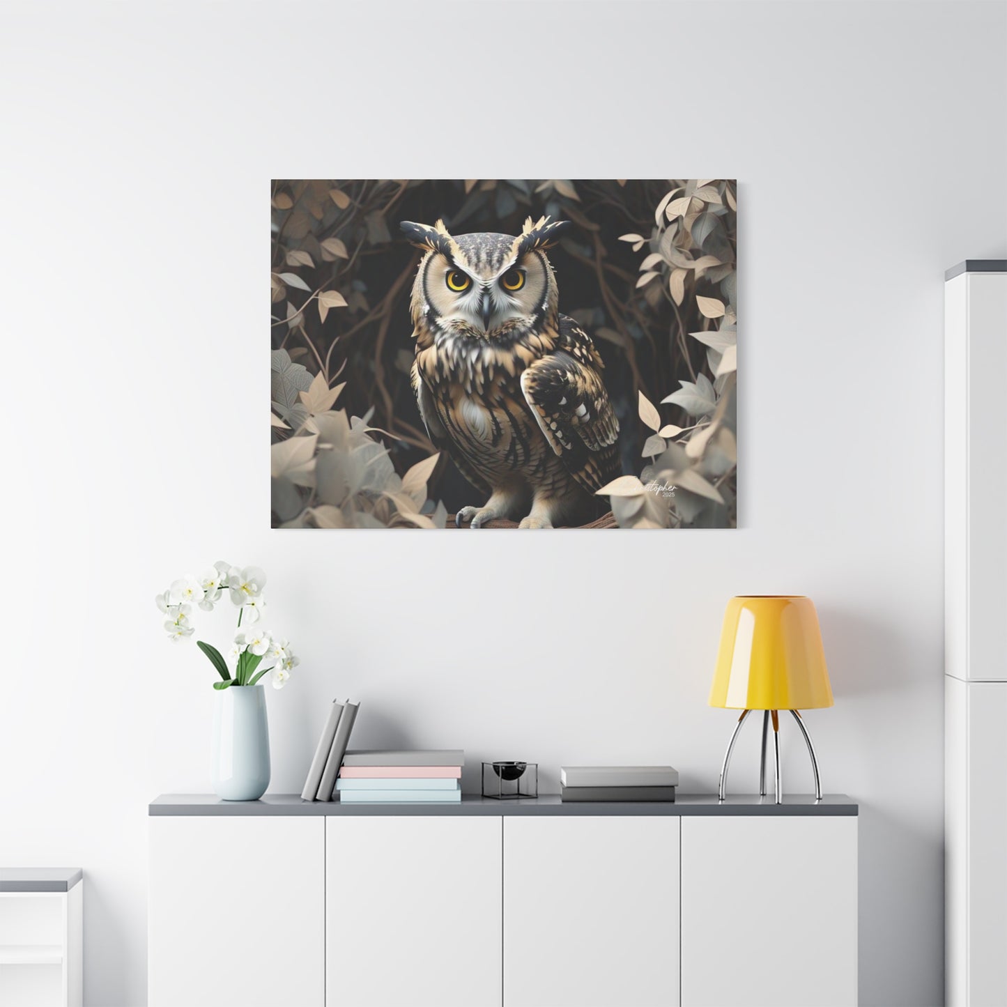 Realistic Owl Canvas Art - Nature Wall Decor for Home & Office