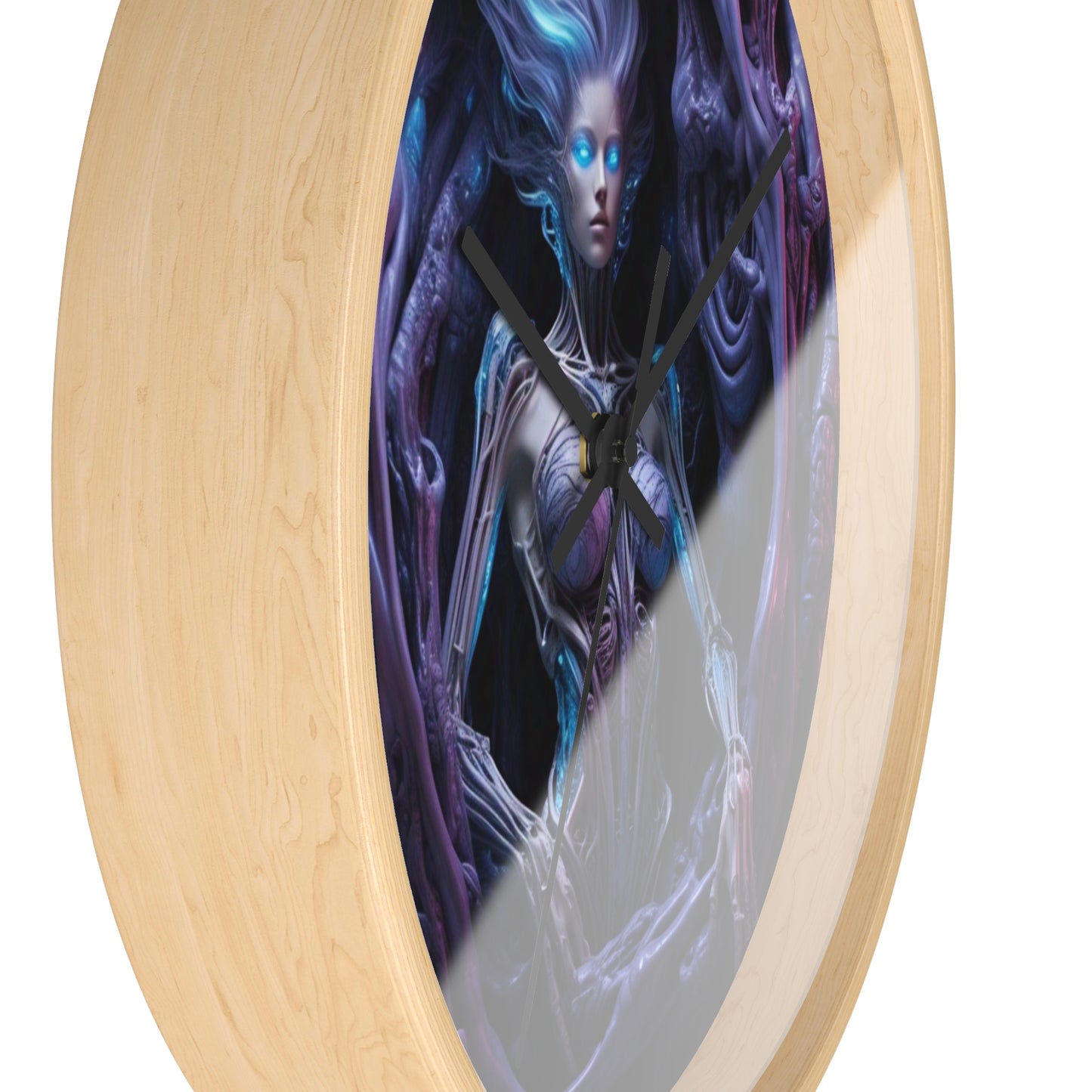 Mystical Fantasy Wall Clock, Unique Home Decor, Gothic Timepiece for Dreamers, Gift for Nerds, Spooky Occasions