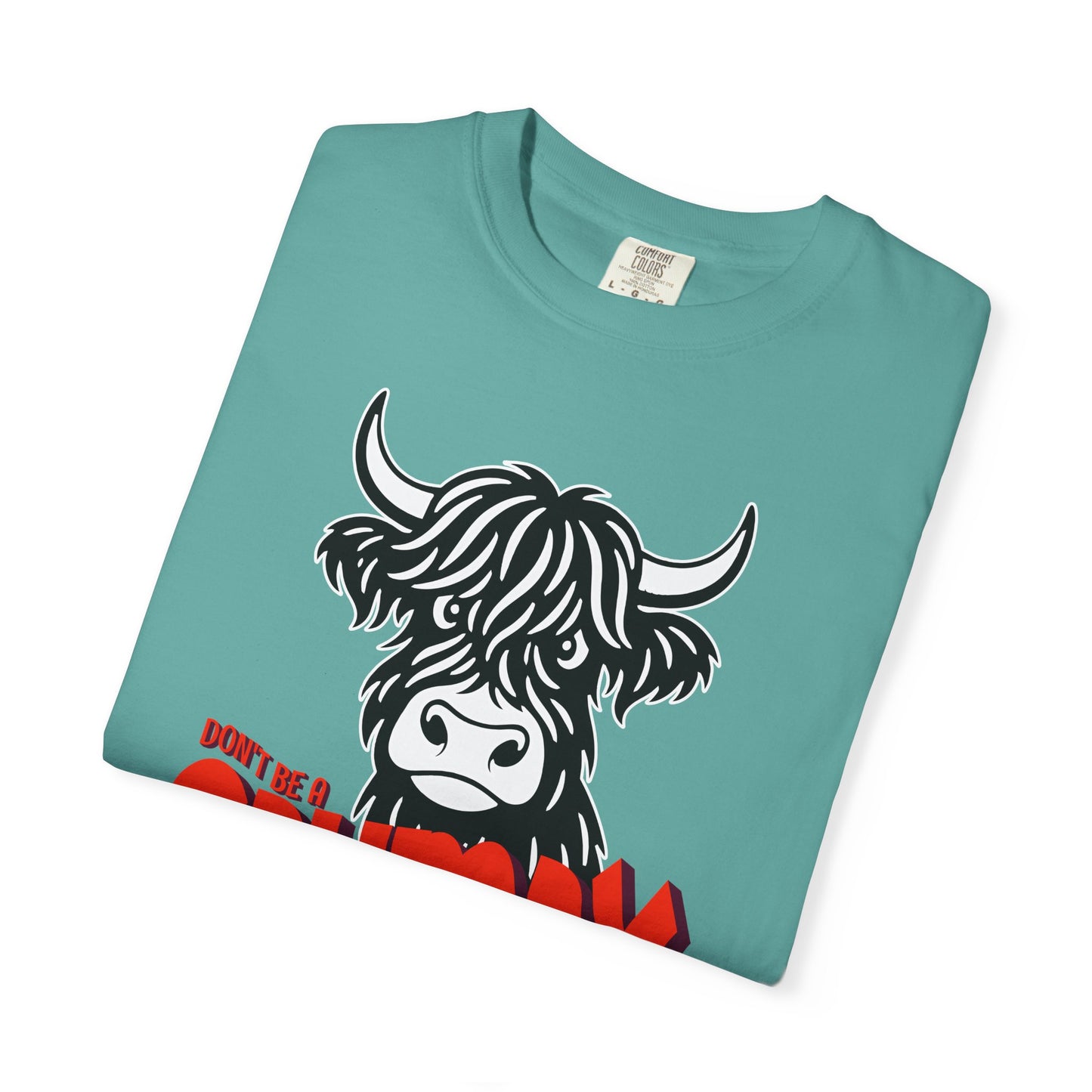 Grumpy Cow T-Shirt — Funny Highland Cow Graphic Tee