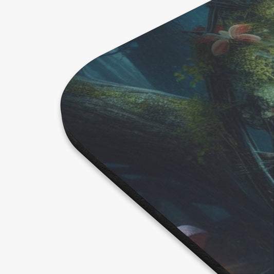 Fantasy Hummingbird Mouse Pad - Enchanted Forest Design