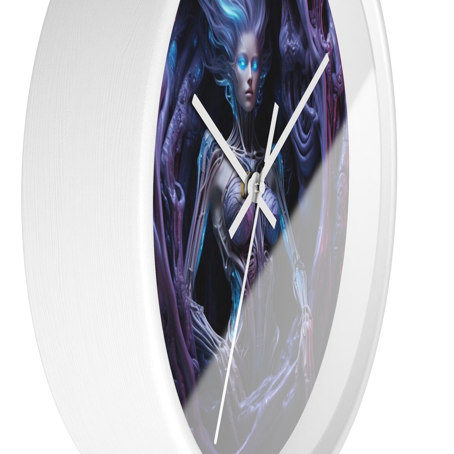 Mystical Fantasy Wall Clock, Unique Home Decor, Gothic Timepiece for Dreamers, Gift for Nerds, Spooky Occasions