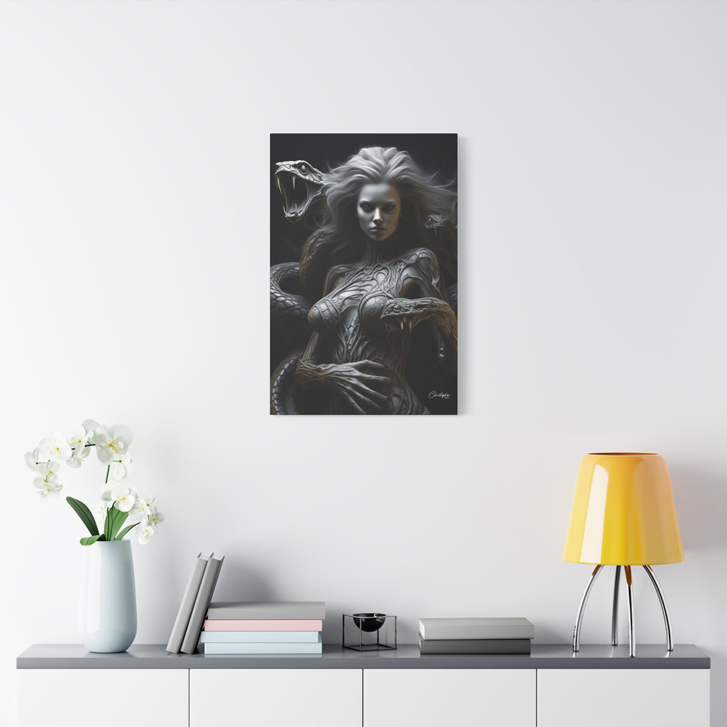 Serpent Goddess Matte Canvas Wall Art
