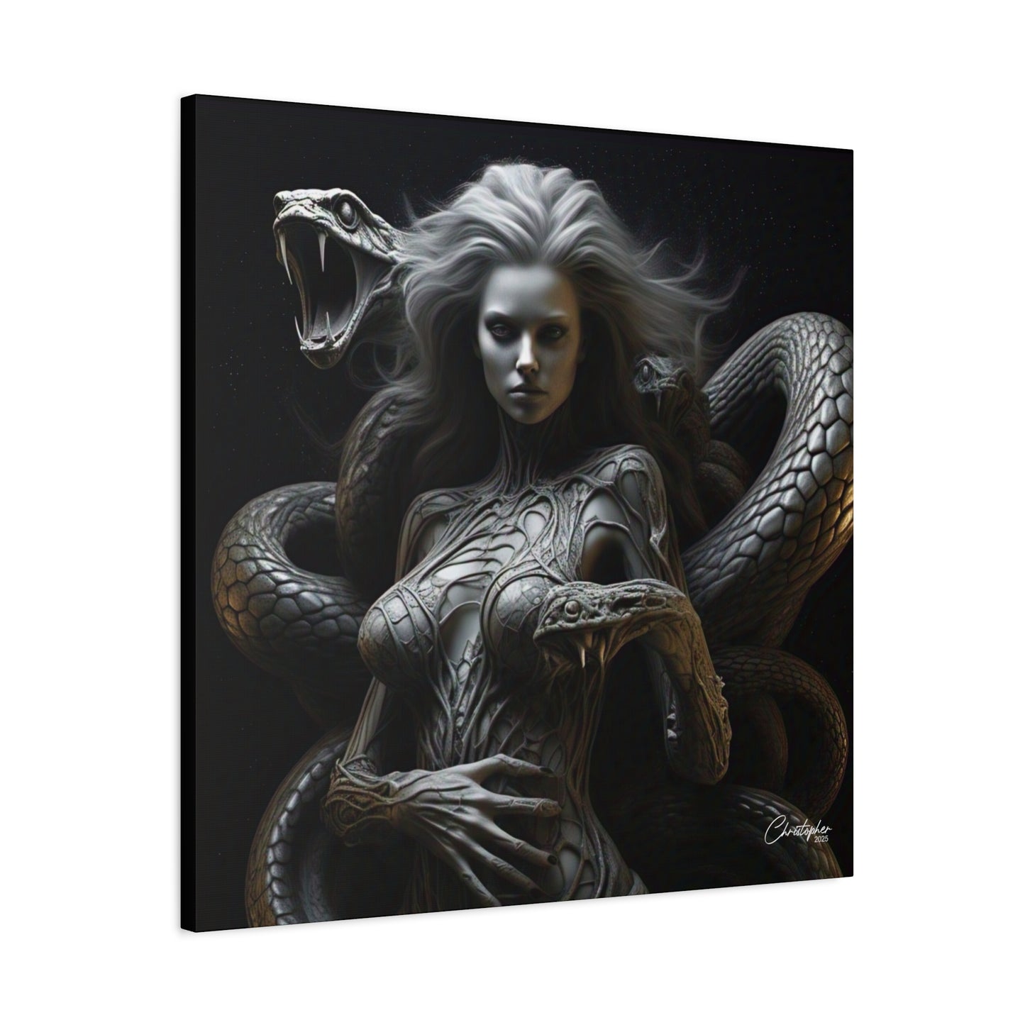 Serpent Goddess Matte Canvas Wall Art