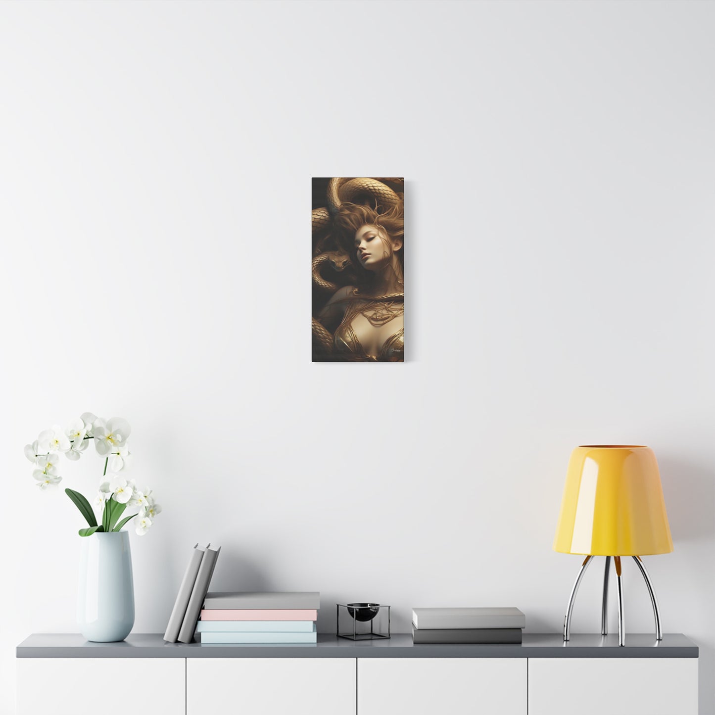 Goddess of Serpents Canvas Art - Stretched Matte Wall Decor