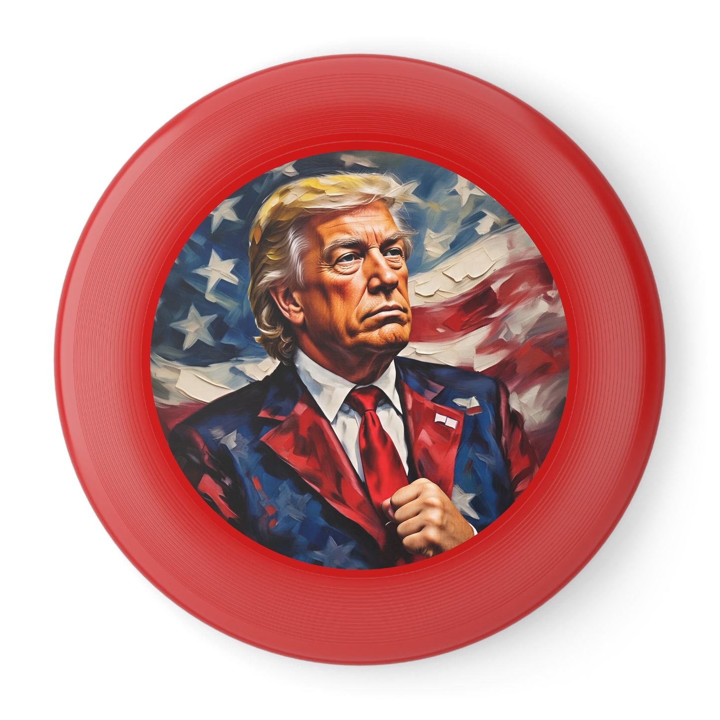 Patriotic Frisbee - Fun Outdoor Game, Trump Themed Flying Disc, Perfect for BBQs, Picnics, Family Gatherings, Beach Parties