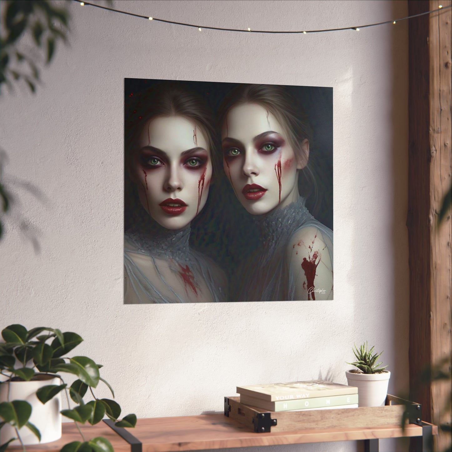 Eerie Fine Art Poster, Dark Fantasy Wall Art, Gothic Decor, Spooky Home Aesthetic, Halloween Wall Art