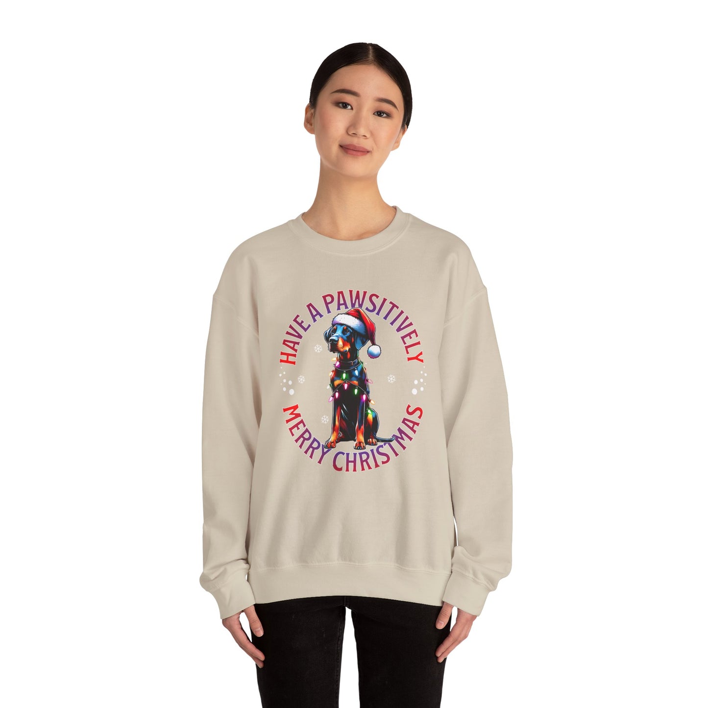 Christmas Dog Sweatshirt – "Have a Pawsitively Merry Christmas" Holiday Crewneck