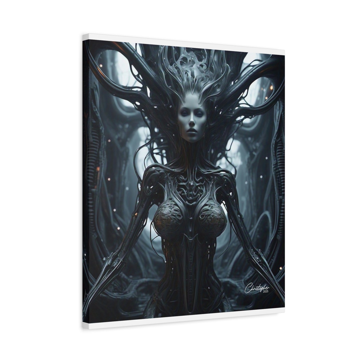 Futuristic Matte Canvas Wall Art – 1.25" Stretched